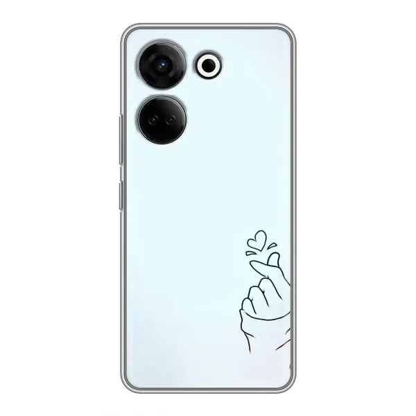 Чехол с рисунком «Сердце на голубом» для TECNO Camon 20 Pro Чехол с рисунком «Сердце на голубом» для TECNO Camon 20 Pro