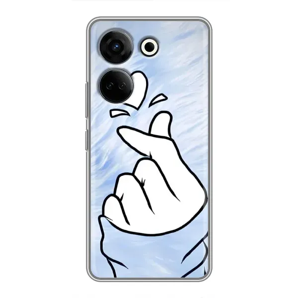 Чехол с рисунком «Сердечка знак» для TECNO Camon 20 Pro Чехол с рисунком «Сердечка знак» для TECNO Camon 20 Pro