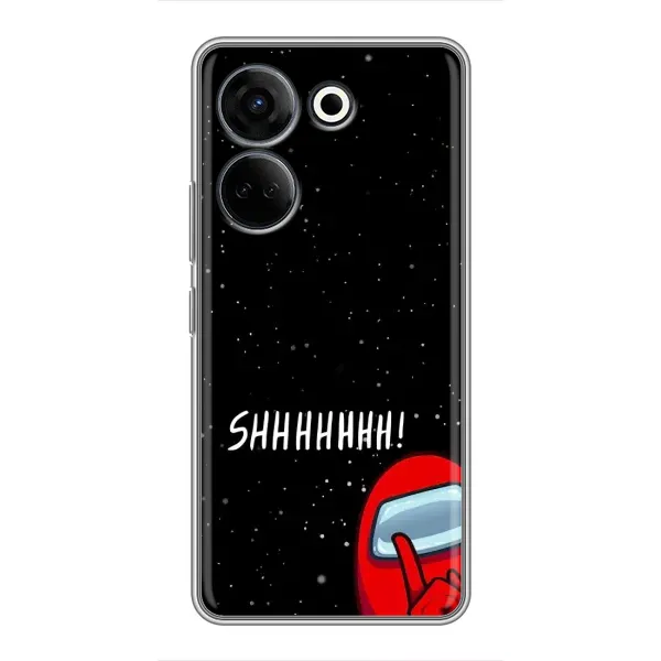 Чехол с рисунком «SHHHHH» для TECNO Camon 20 Pro Чехол с рисунком «SHHHHH» для TECNO Camon 20 Pro
