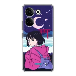 Чехол с персонажами АНИМЕ на Tecno Camon 20 Pro (Синобу Миякэ)