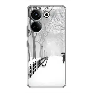 Чехлы на Новый Год Tecno Camon 20 Pro (Снегом замело)