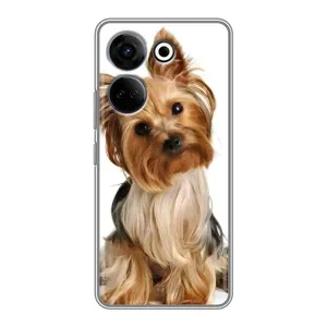 Чехол (ТПУ) Милые собачки для Tecno Camon 20 Pro (Собака Терьер)