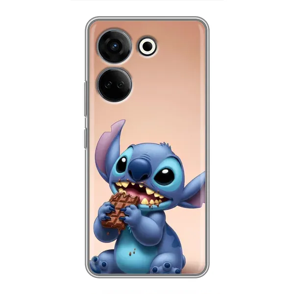 Чехол с рисунком «Стич с шоколадом» для TECNO Camon 20 Pro Чехол с рисунком «Стич с шоколадом» для TECNO Camon 20 Pro