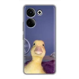 Бампер с принтом Мемы для Tecno Camon 20 Pro (Утка)
