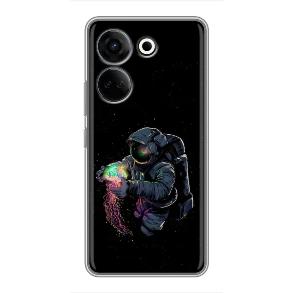 Чехол с рисунком «В руках земля» для TECNO Camon 20 Pro Чехол с рисунком «В руках земля» для TECNO Camon 20 Pro