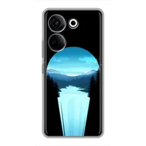 Літній Чохол на Tecno Camon 20 Pro (Синій Водоспад)