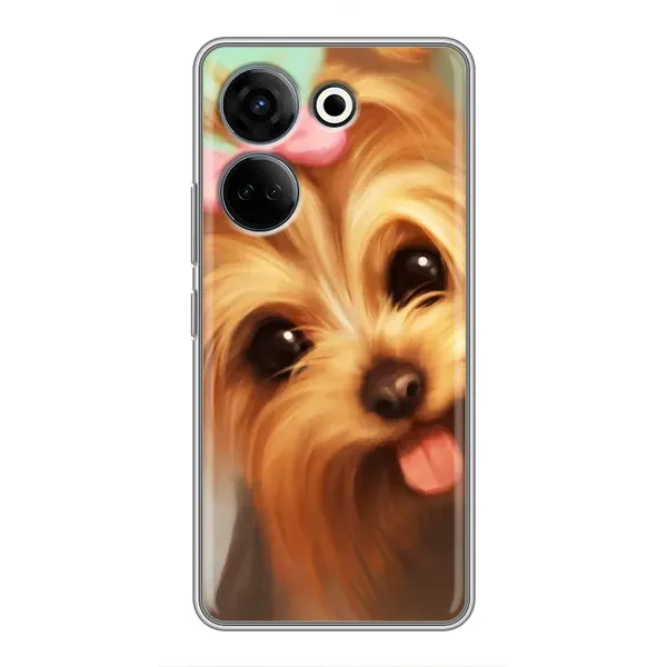 Чехол с рисунком «Йоршенский терьер» для TECNO Camon 20 Pro Чехол с рисунком «Йоршенский терьер» для TECNO Camon 20 Pro