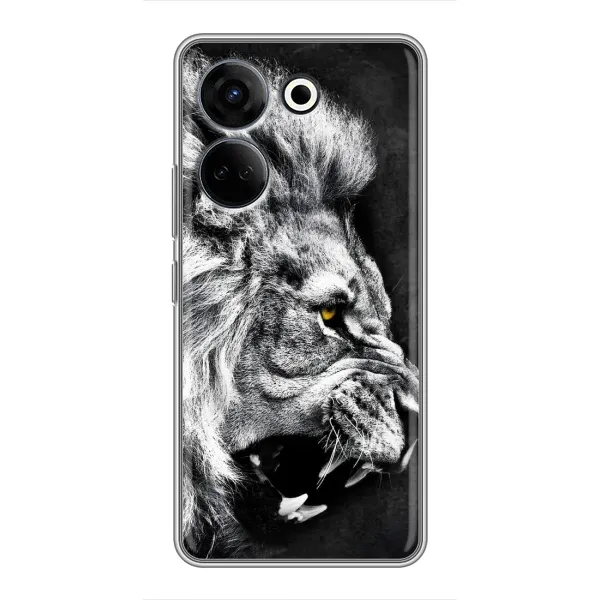 Чехол с рисунком «Злой ЛЕВ» для TECNO Camon 20 Pro