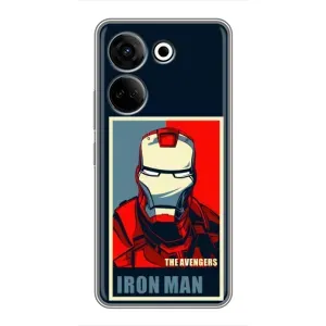 Чохол Супергерой Залізна Людина на Tecno Camon 20 (Art Iron man)