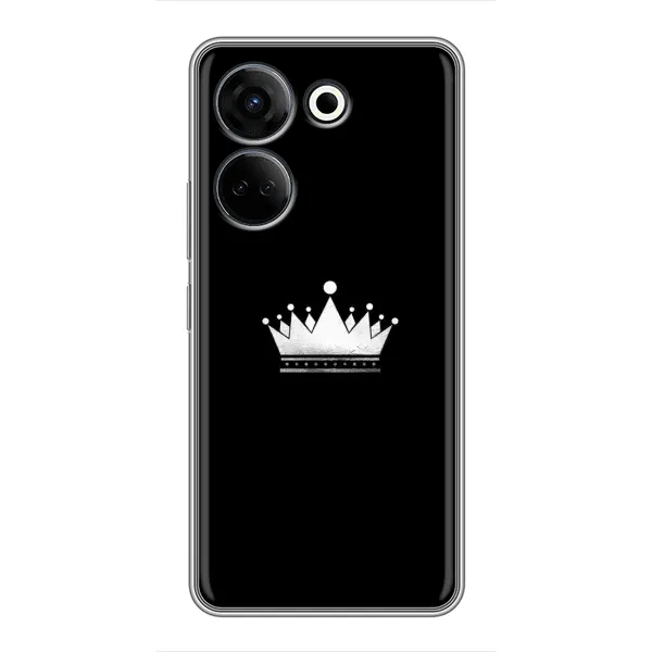 Чехол с рисунком «Белая корона» для TECNO Camon 20 Чехол с рисунком «Белая корона» для TECNO Camon 20
