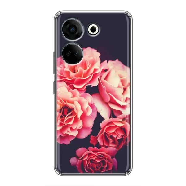 Чехол с рисунком «Бутоны» для TECNO Camon 20 Чехол с рисунком «Бутоны» для TECNO Camon 20