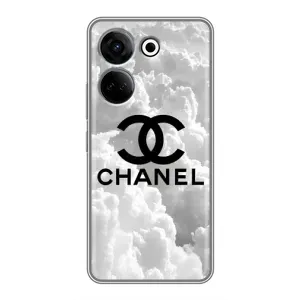 Чехол с Брендами одежды на Техно Камон 20 (CHANEL)