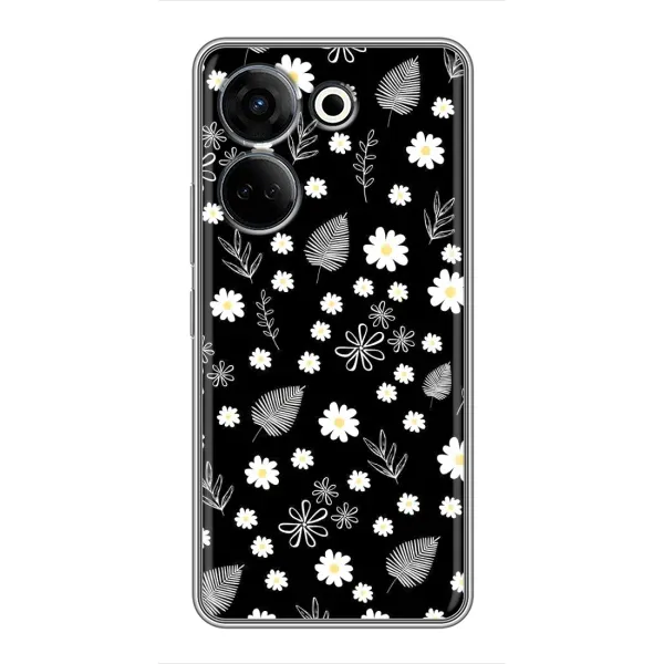 Чехол с рисунком «цветение на чорном» для TECNO Camon 20 Чехол с рисунком «цветение на чорном» для TECNO Camon 20