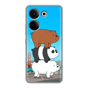 Чехлы с Пандами на Tecno Camon 20 (Друзья)