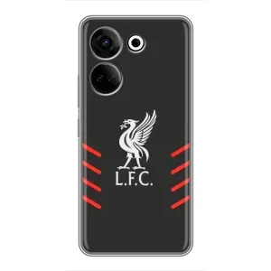 Силиконовые Чехлы принт Футбол на Tecno Camon 20 (Эмблема Liverpool)