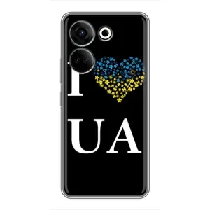 Силиконовый Чехол на Tecno Camon 20 (Я-Украина) (I Love UA)