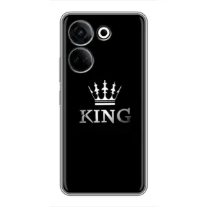 Чехол (Корона на чёрном фоне) для Техно Камон 20 (KING)
