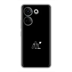 Чехол с картинками на черном фоне для Tecno Camon 20 (Книжки)