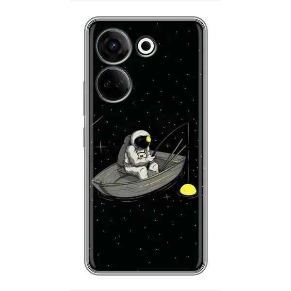 Чехол с рисунком «Космонавт на рыбалке» для TECNO Camon 20 Чехол с рисунком «Космонавт на рыбалке» для TECNO Camon 20