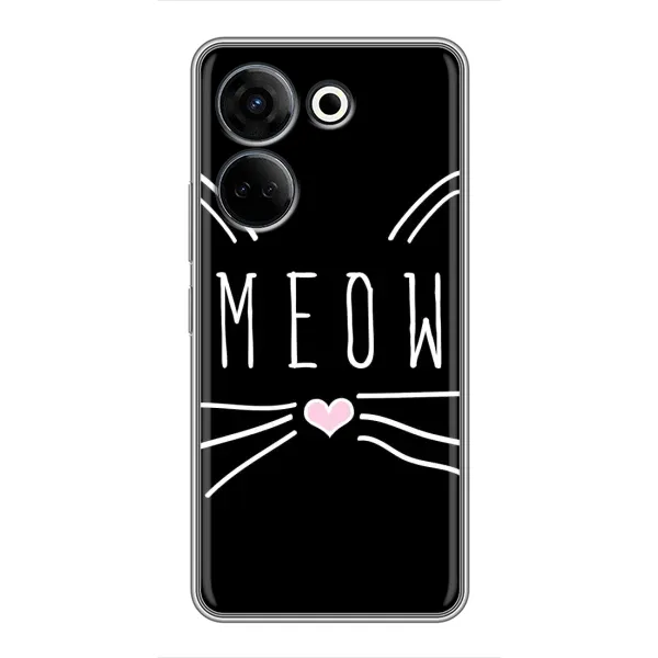 Чехол с рисунком «КОТИК MEOW» для TECNO Camon 20