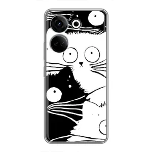 Бампер с изображением Котиков для Техно Камон 20 (КОТИКИ)