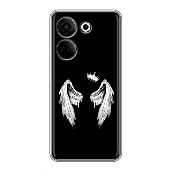 Чехол с рисунком «Крылья и корона» для TECNO Camon 20 Чехол с рисунком «Крылья и корона» для TECNO Camon 20