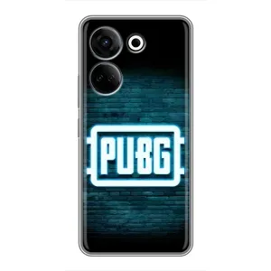 Чехол (TPU) с картинкой "Лого Пабг" на Техно Камон 20 (Лого PUBG)