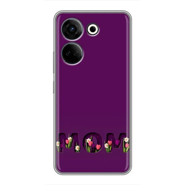Чехол с рисунком «Мама с цветами» для TECNO Camon 20 Чехол с рисунком «Мама с цветами» для TECNO Camon 20