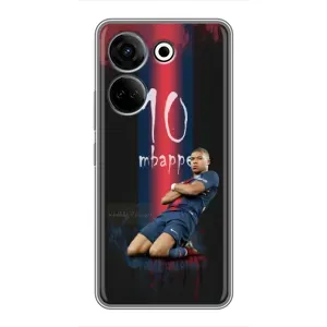 Чехол (TPU) с Футболистом на Tecno Camon 20 (MBAPPE 10)