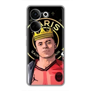 Чехол (TPU) с Футболистом на Tecno Camon 20 (Mbappe King)