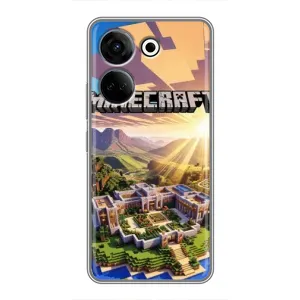 Чехол майнкрафт для Tecno Camon 20 (MINECRAFT)