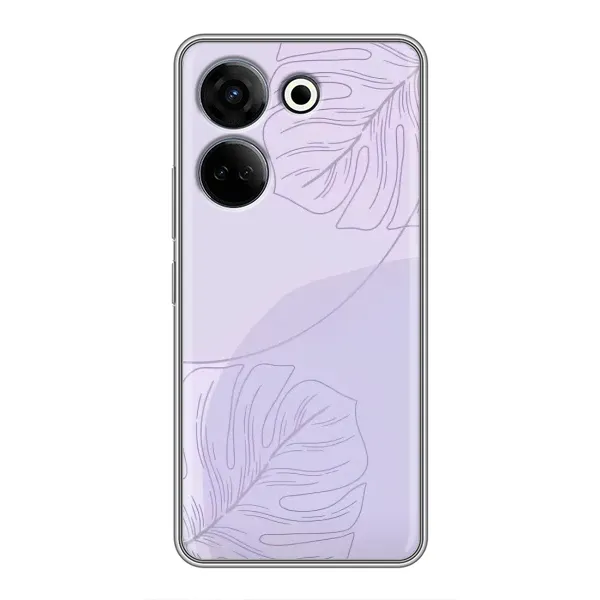 Чехол с рисунком «Монстера фиолетовая» для TECNO Camon 20 Чехол с рисунком «Монстера фиолетовая» для TECNO Camon 20
