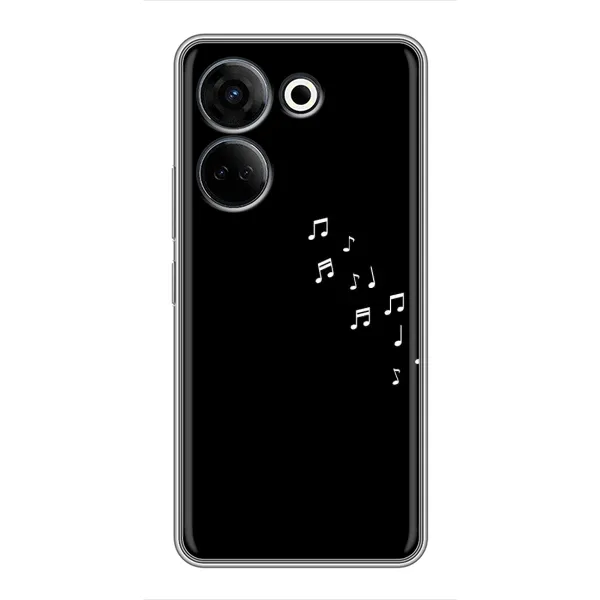 Чехол с рисунком «Ноты» для TECNO Camon 20 Чехол с рисунком «Ноты» для TECNO Camon 20