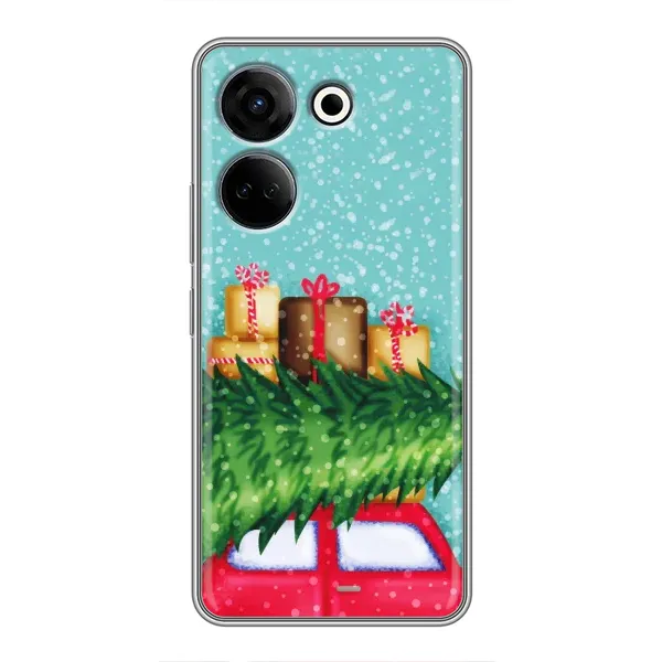 Чехол с рисунком «Новогодние подарки» для TECNO Camon 20 Чехол с рисунком «Новогодние подарки» для TECNO Camon 20