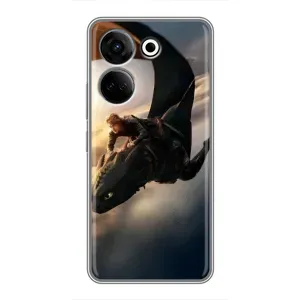 Чохол дракон Беззубик для Tecno Camon 20 (Політ Беззубика)
