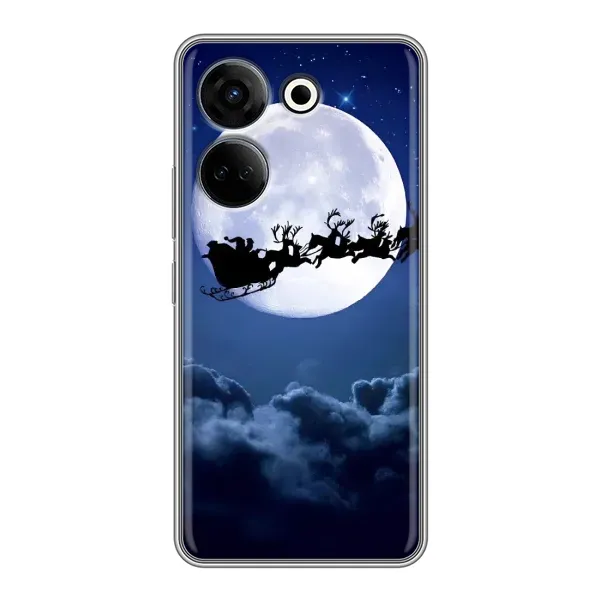 Чехол с рисунком «Санта - луна» для TECNO Camon 20 Чехол с рисунком «Санта - луна» для TECNO Camon 20