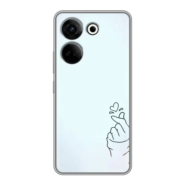 Чехол с рисунком «Сердце на голубом» для TECNO Camon 20 Чехол с рисунком «Сердце на голубом» для TECNO Camon 20