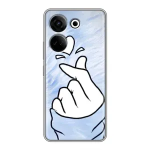 Чехлы (Знак сердечка) на Tecno Camon 20 (Сердечка знак)