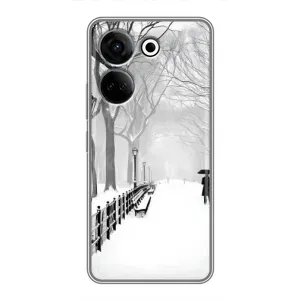 Чехлы на Новый Год Tecno Camon 20 (Снегом замело)