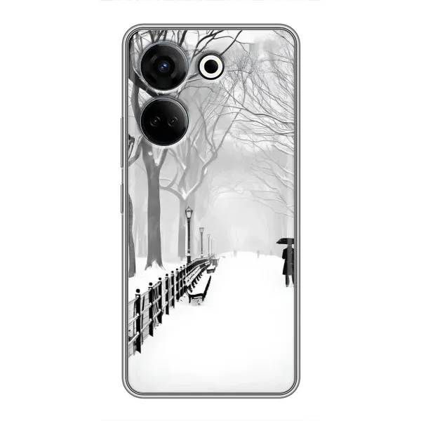 Чехол с рисунком «Снегом замело» для TECNO Camon 20 Чехол с рисунком «Снегом замело» для TECNO Camon 20