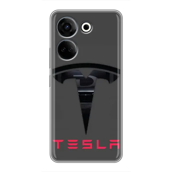 Чехол с рисунком «Logo TESLA» для TECNO Camon 20 Чехол с рисунком «Logo TESLA» для TECNO Camon 20