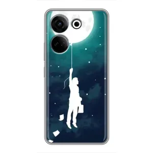 Чехол (ТПУ) с планетами на Tecno Camon 20 (To The moon)
