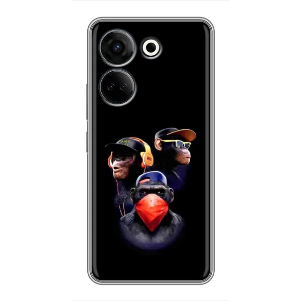 Чехол с рисунком «Три обезьяны» для TECNO Camon 20 Чехол с рисунком «Три обезьяны» для TECNO Camon 20