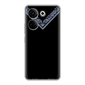 Силиконовый Чехол на Tecno Camon 20 (Воротник вышиванки)