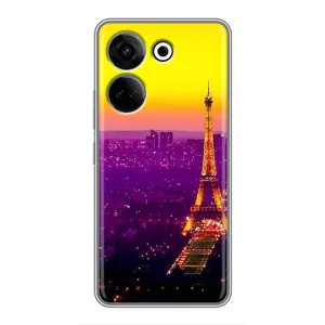 Чехол с Эйфелевой башней на Tecno Camon 20 (Яркая башня)