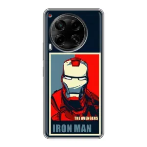 Чехол Супергерой Железный человек на Tecno Camon 30 (CL6) (Art Iron man)