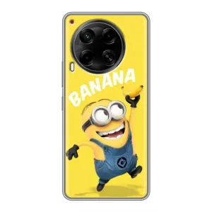 Мультяшний принт на Чохол для Камон 30 (Banana)