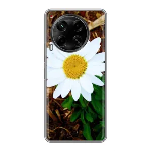 Чохол з ромашками на Tecno Camon 30 (CL6) (Біла ромашка)