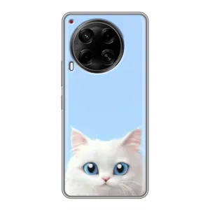 Чехол на тематику: Коты для TECNO Camon 30 (CL6) (Белый кот)