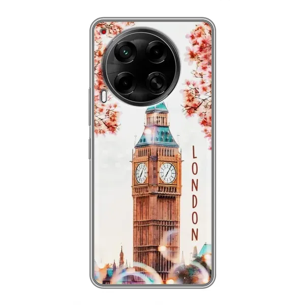 Чехол с рисунком «Часы Лондон» для TECNO Camon 30 (CL6) Чехол с рисунком «Часы Лондон» для TECNO Camon 30 (CL6)